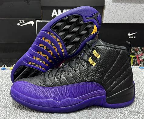 12 jordans black and white|jordan 12 retro purple and black.